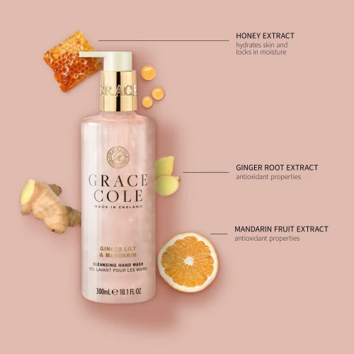 Grace Cole/Мыло для рук Имбирная лилия и мандарин 300мл./Ginger Lily & Mandarin