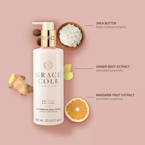 Grace Cole/Лосьон для рук Имбирная лилия и мандарин 300мл./Ginger Lily & Mandarin